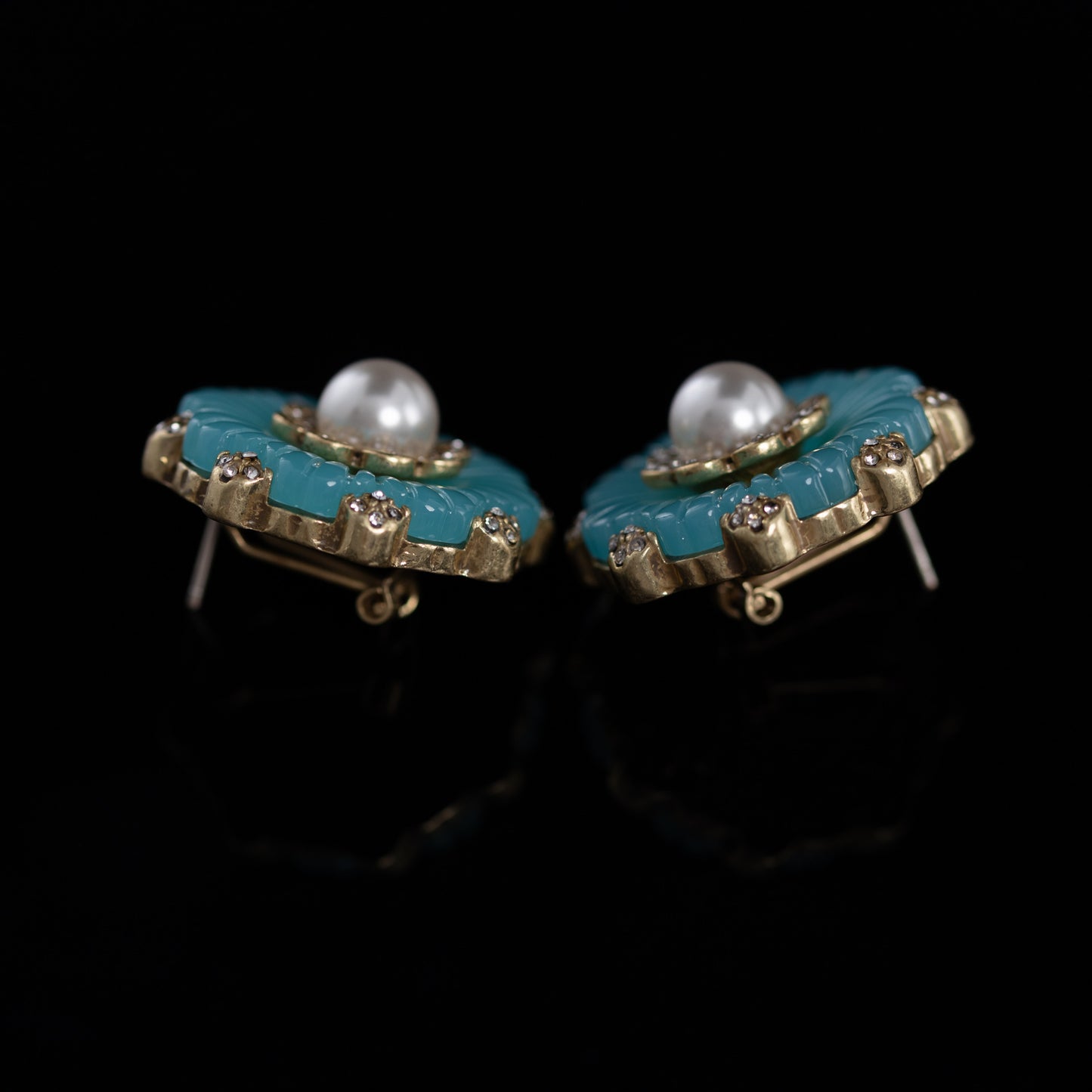 Vintage Pearl Floral Timeless Handcrafted Earrings Timeless Style