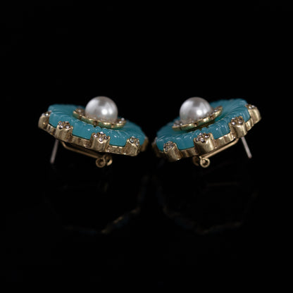 Vintage Pearl Floral Timeless Handcrafted Earrings Timeless Style