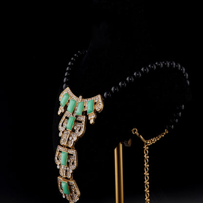Vintage Geometric Artisan Artisan Necklace for Ladies