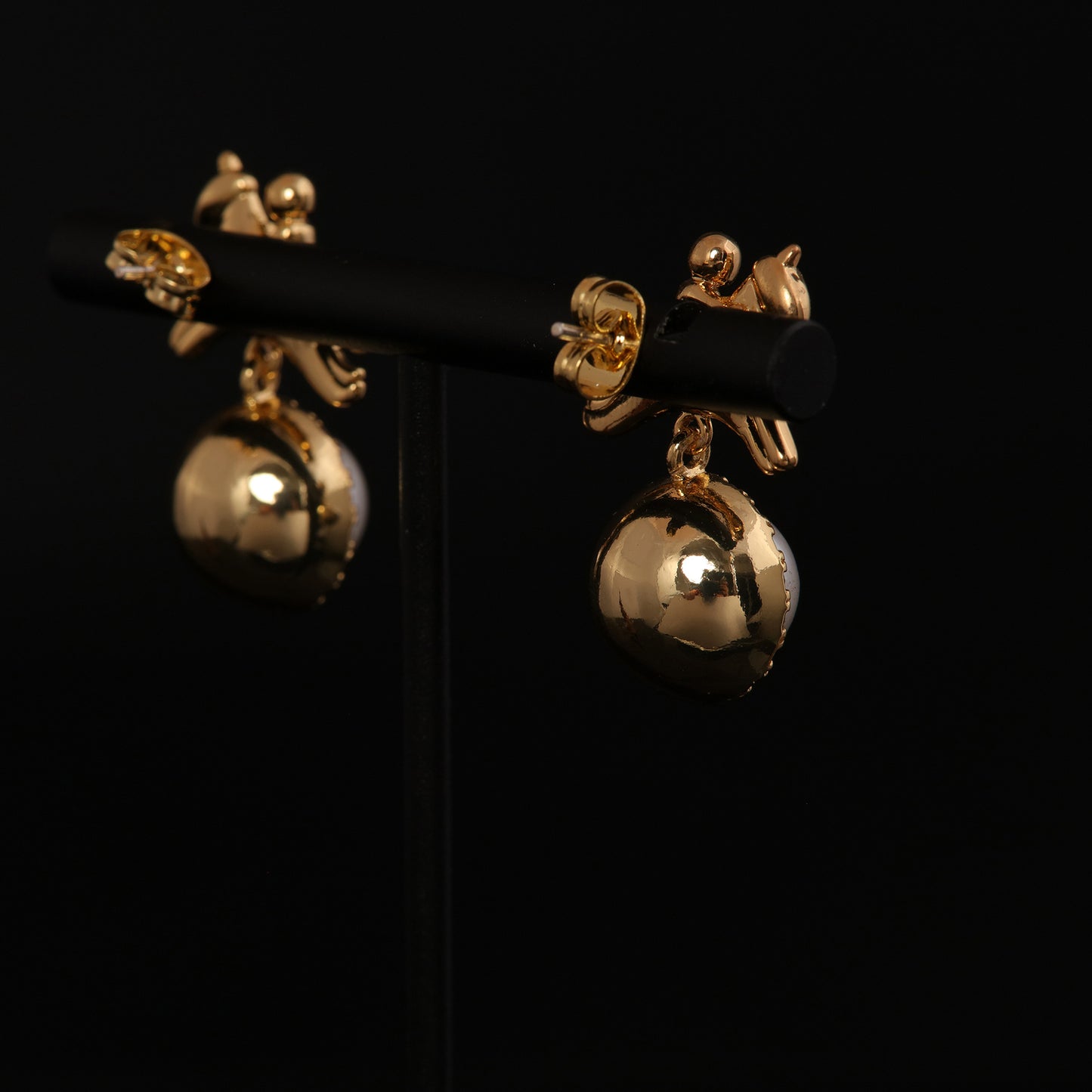Vintage Pearl Heart Classic Handcrafted Earrings Gift Jewelry