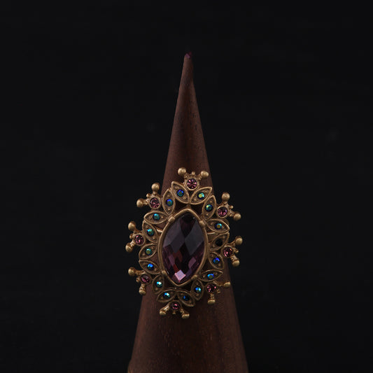 Vintage Floral Timeless Handcrafted Open Ring Gift Jewelry