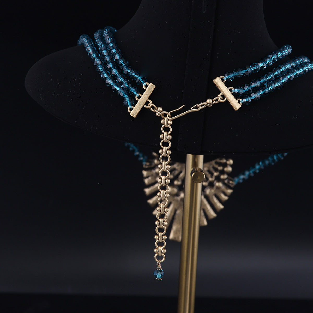Vintage Glass Refined Handcrafted Necklace Timeless Style