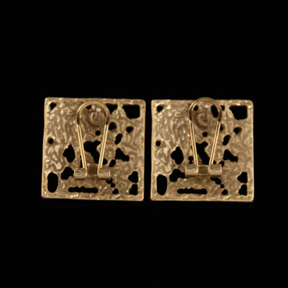 Vintage Crystal Classic Polished Earrings Timeless Style