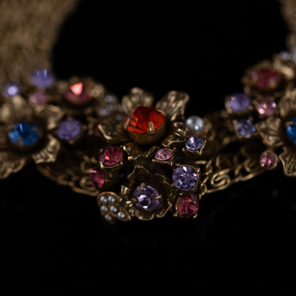 Vintage Crystal Retro Chic Handcrafted Bracelet for Women