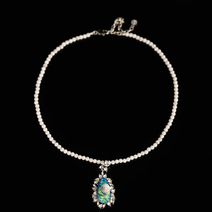 Vintage Crystal Geometric Statement Necklace Timeless Style