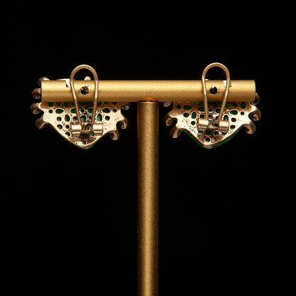 Vintage Heart Luxury Handcrafted Earrings Handcrafted Design