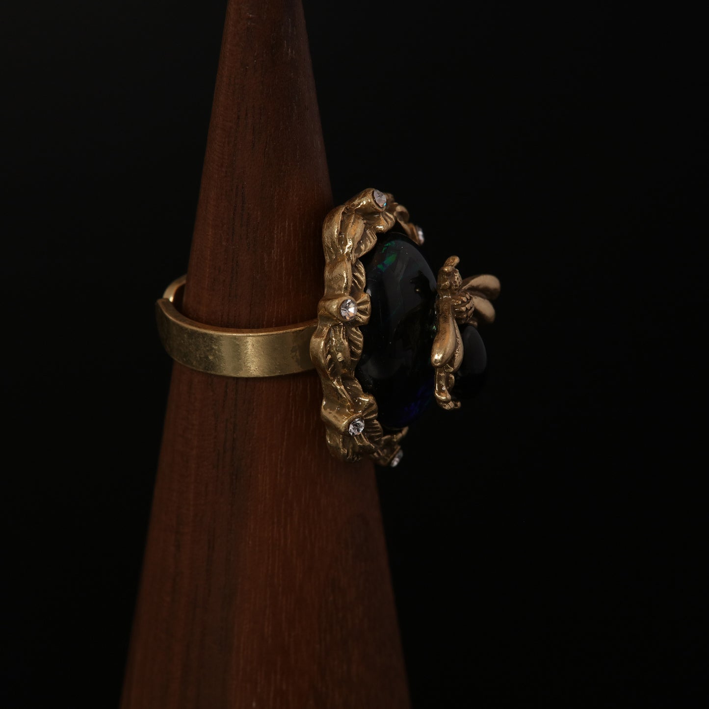 Vintage Geometric Elegant Refined Open Ring Timeless Style
