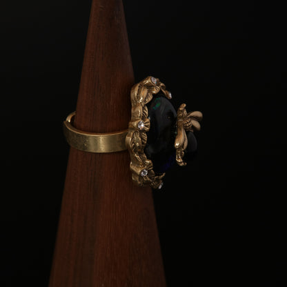 Vintage Geometric Elegant Refined Open Ring Timeless Style