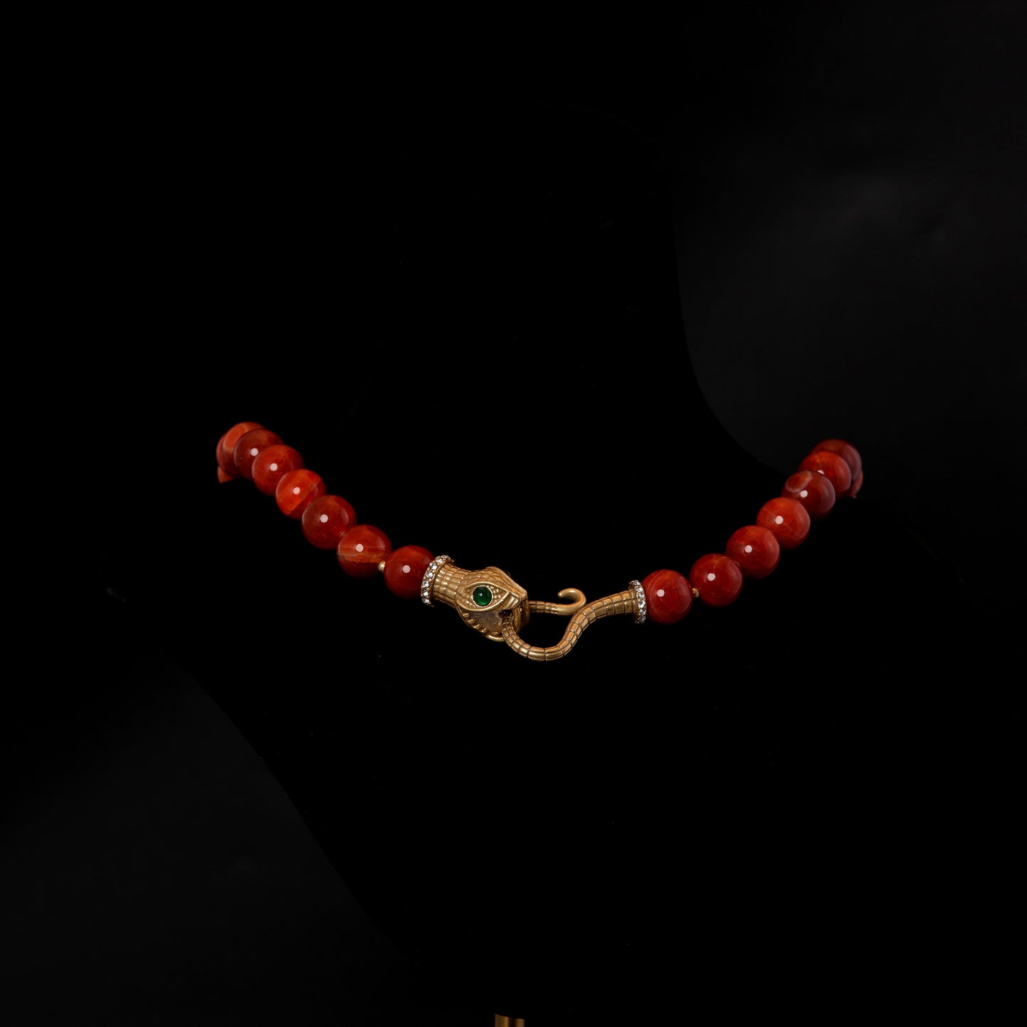 Vintage Agate Statement Handcrafted Necklace Handcrafted Design