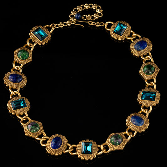 Vintage Crystal Heart Luxury Handcrafted Necklace for Ladies