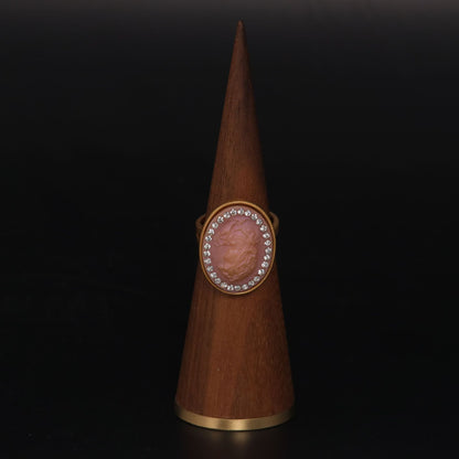 Vintage Geometric Luxury Chic Open Ring Handcrafted Design