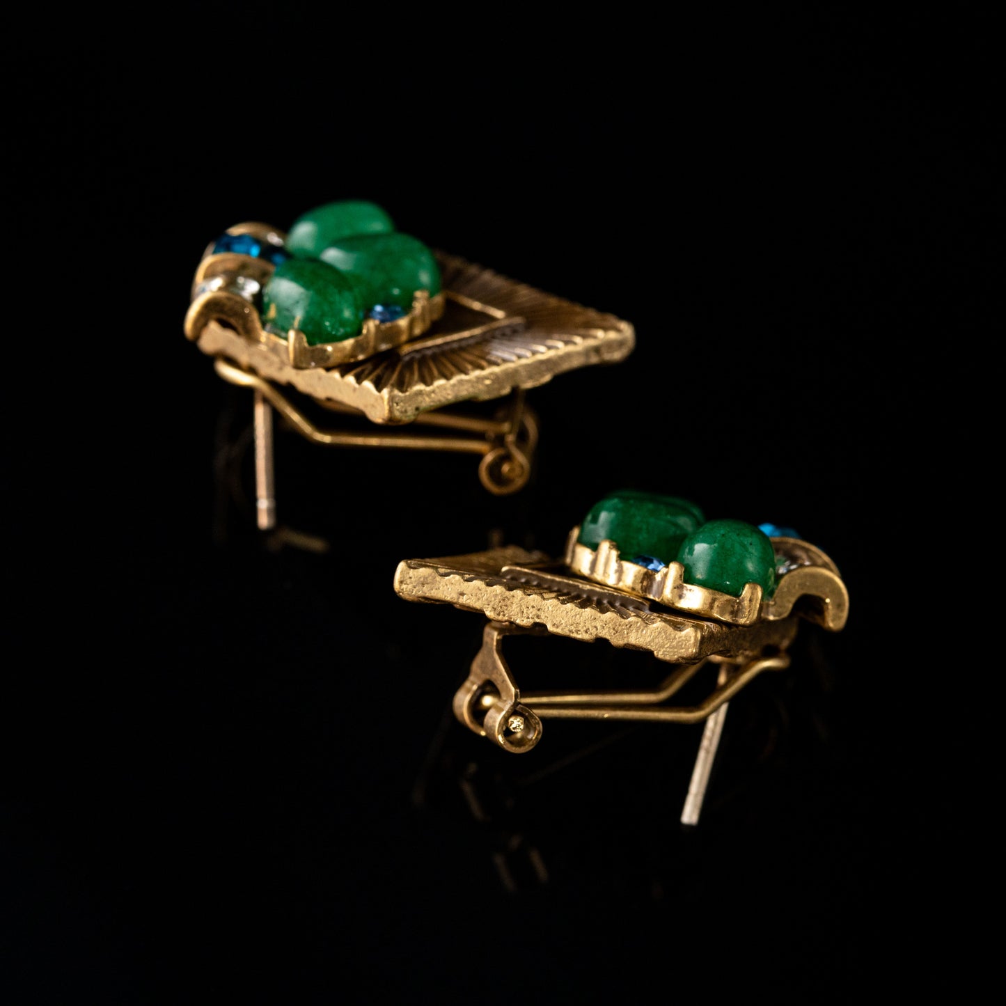 Vintage Geometric Artisan Statement Earrings for Women