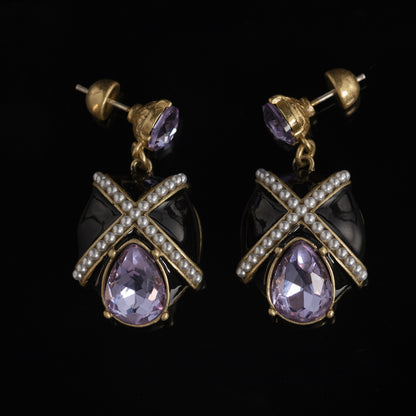 Vintage Crystal Chic Handcrafted Earrings for Women