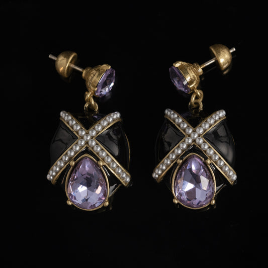 Vintage Crystal Chic Handcrafted Earrings for Women