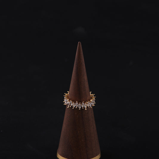 Vintage Geometric Refined Elegant Open Ring