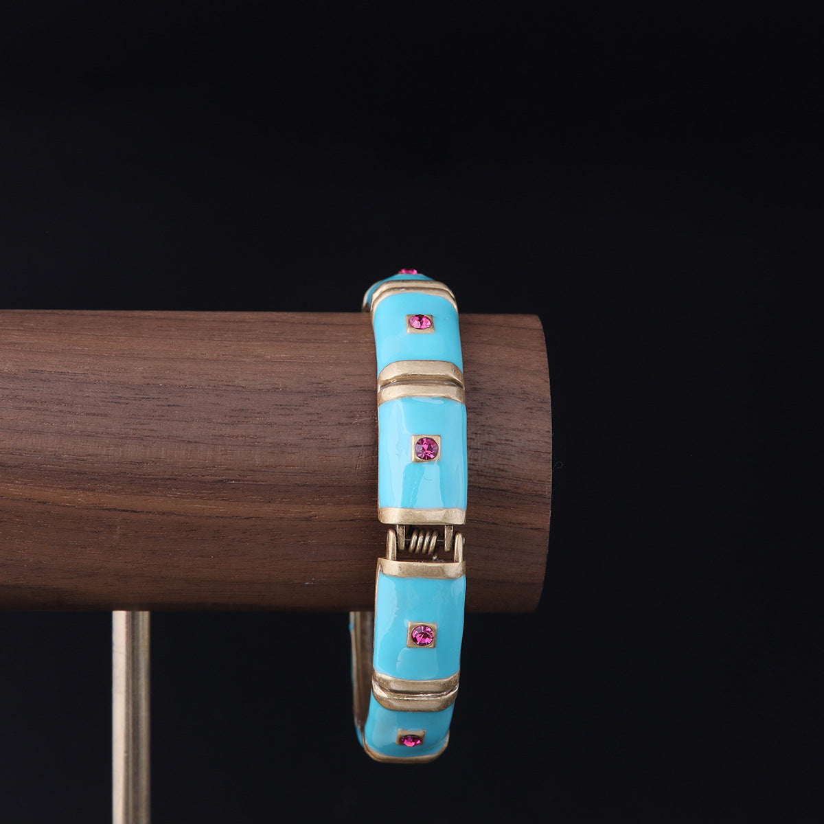 Vintage Enamel Geometric Luxury Bracelet Timeless Style