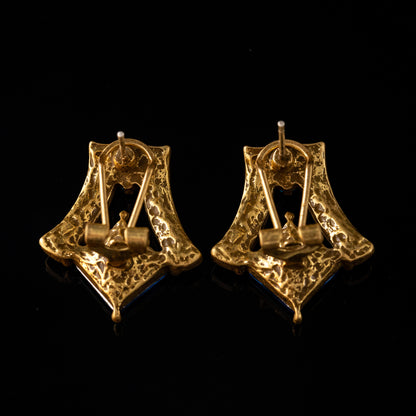 Vintage Crystal Timeless Handcrafted Earrings Handcrafted Design