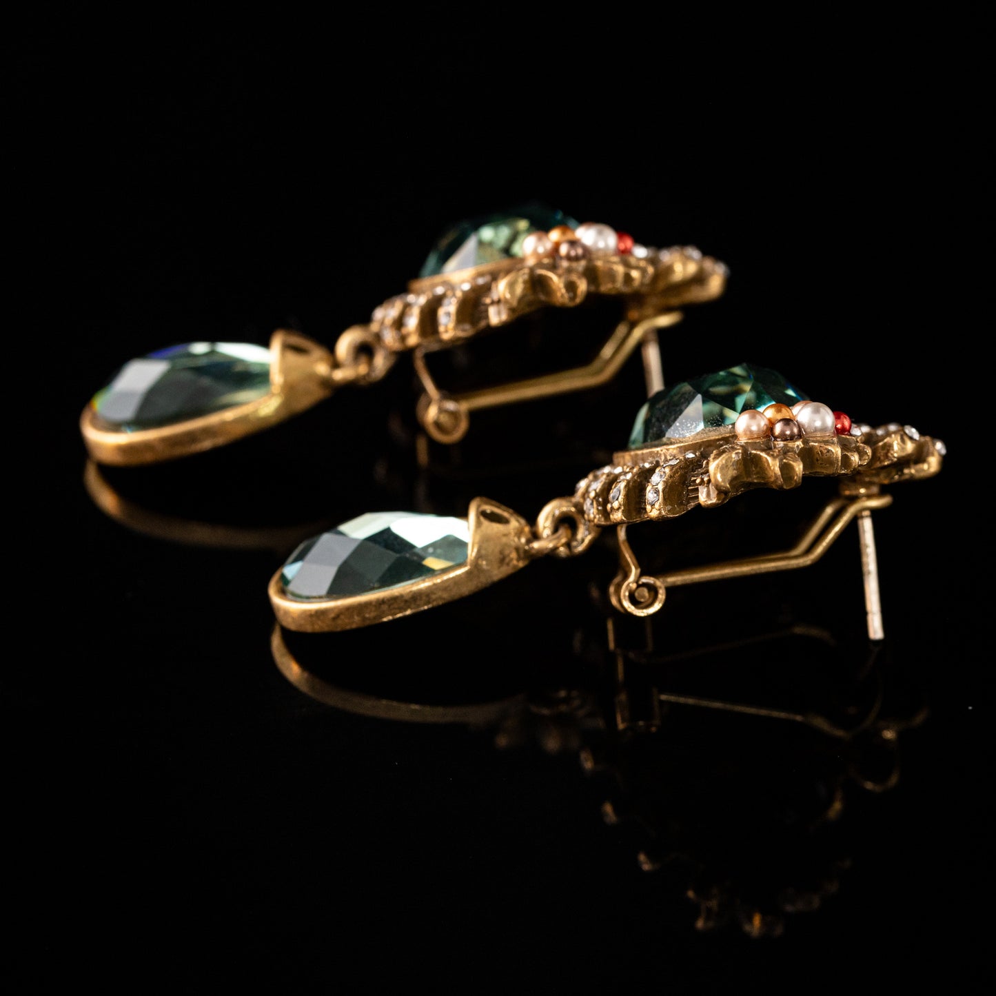 Vintage Timeless Elegant Statement Earrings Handcrafted Design