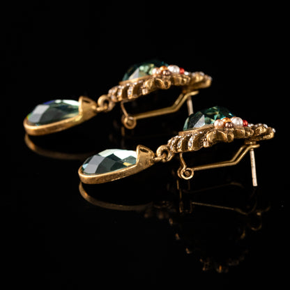 Vintage Timeless Elegant Statement Earrings Handcrafted Design