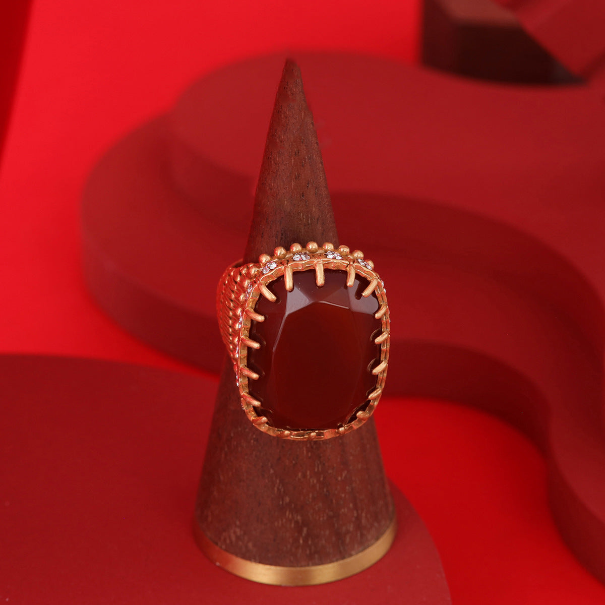 Vintage Geometric Statement Retro Open Ring Gift Jewelry
