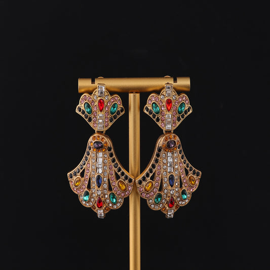 Vintage Statement Polished Luxury Earrings Timeless Style