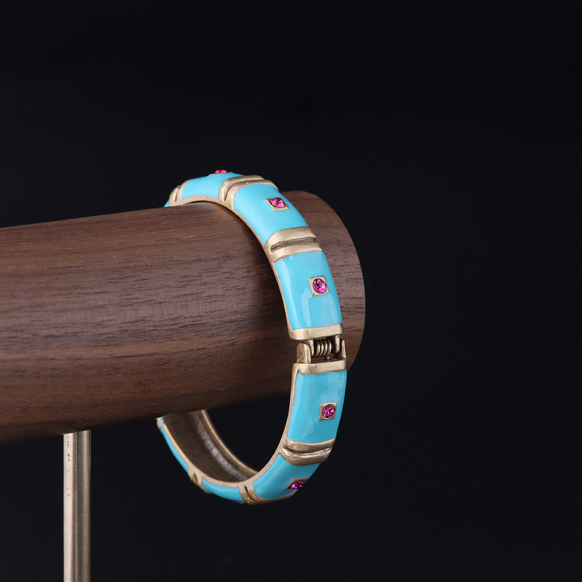 Vintage Enamel Geometric Luxury Bracelet Timeless Style