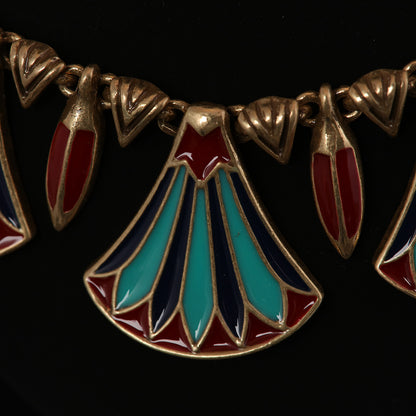 Vintage Enamel Timeless Handcrafted Necklace for Ladies