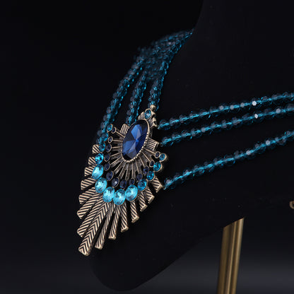 Vintage Glass Refined Handcrafted Necklace Timeless Style