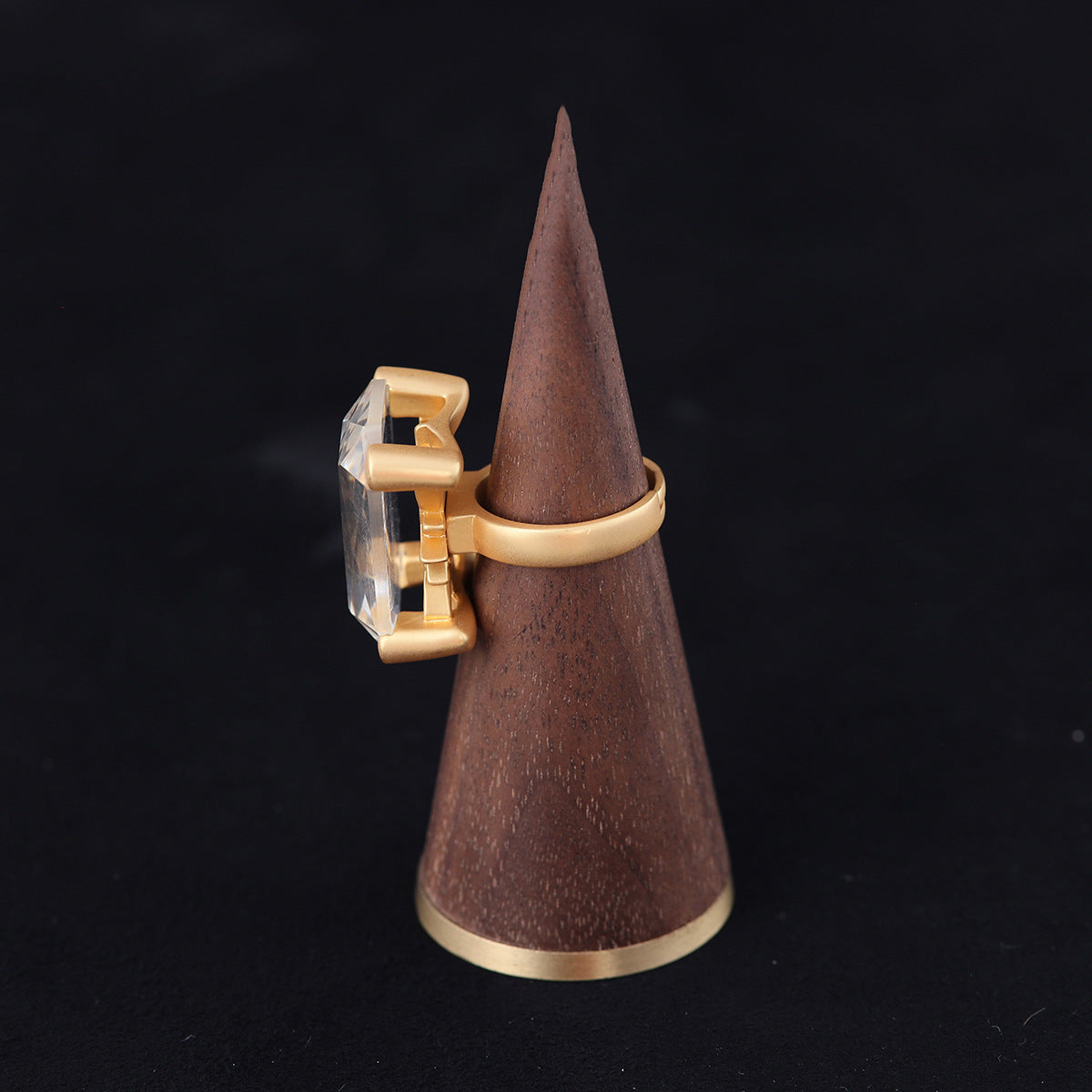 Vintage Geometric Luxury Handcrafted Open Ring Handcrafted Design
