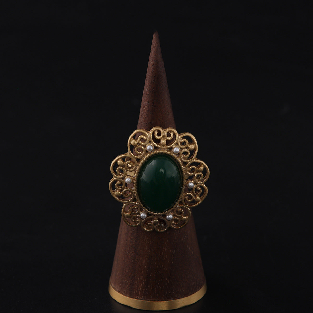 Vintage Geometric Artisan Minimalist Open Ring