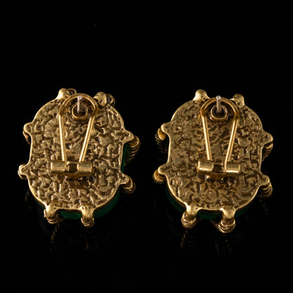 Vintage Heart Chic Elegant Earrings Handcrafted Design