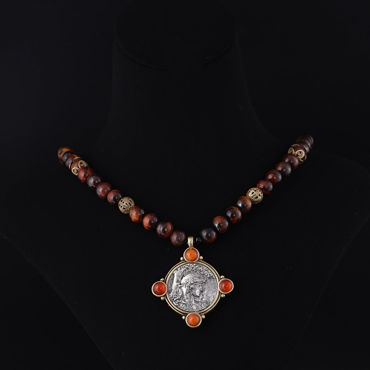 Vintage Geometric Artisan Luxury Necklace Handcrafted Design