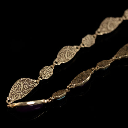 Vintage Natural Stone Artisan Necklace Gift Jewelry