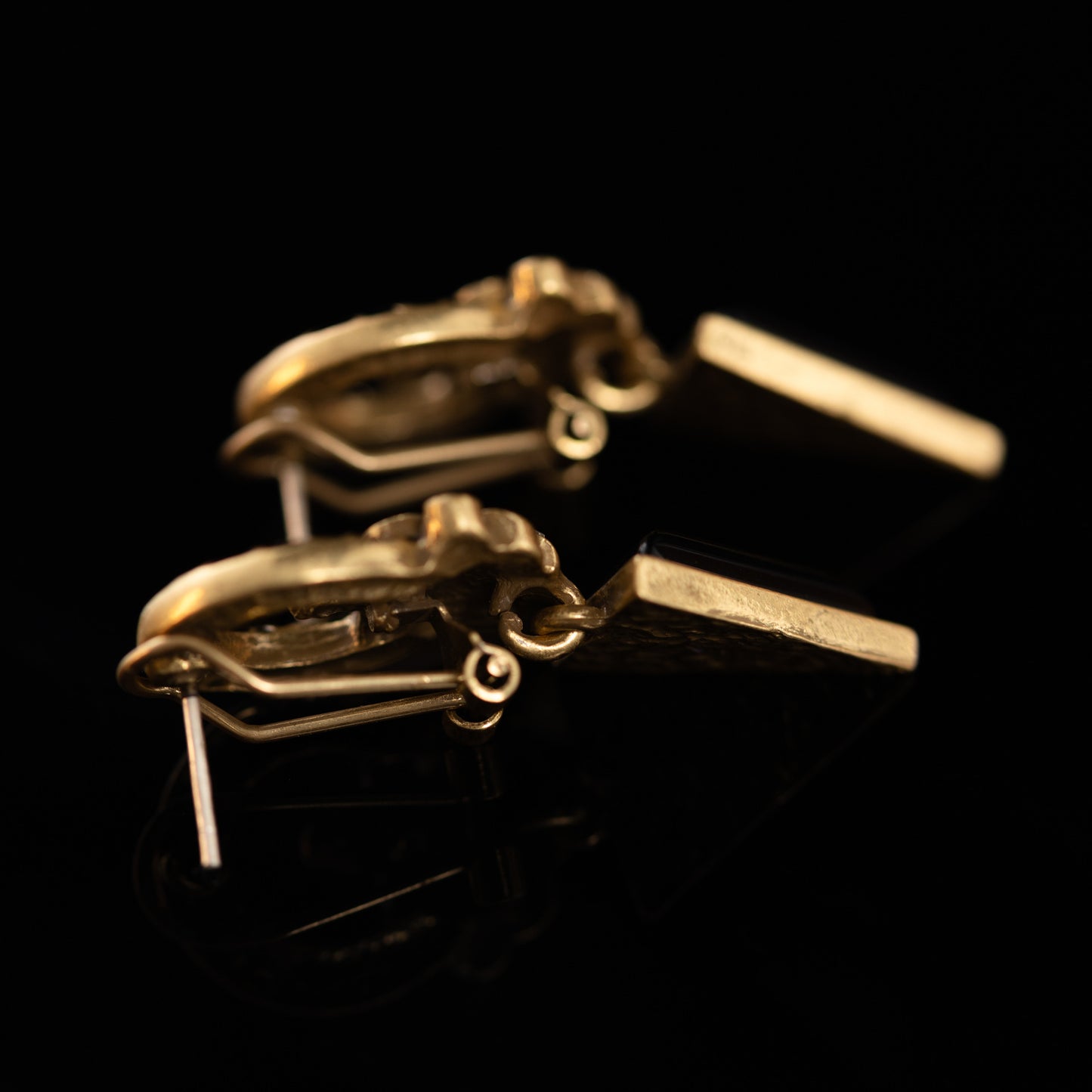 Vintage Enamel Elegant Polished Earrings for Women