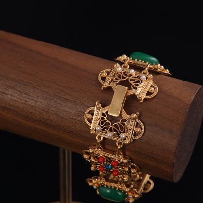 Vintage Natural Stone Minimalist Timeless Bracelet Handcrafted Design