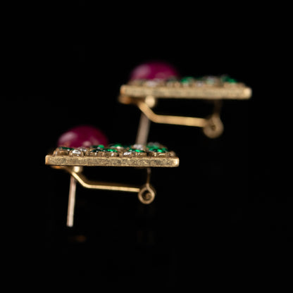 Vintage Crystal Classic Polished Earrings Timeless Style
