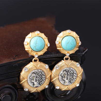 Vintage Geometric Artisan Handcrafted Earrings Handcrafted Design