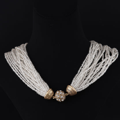 Vintage Geometric Luxury Luxury Necklace Handcrafted Design