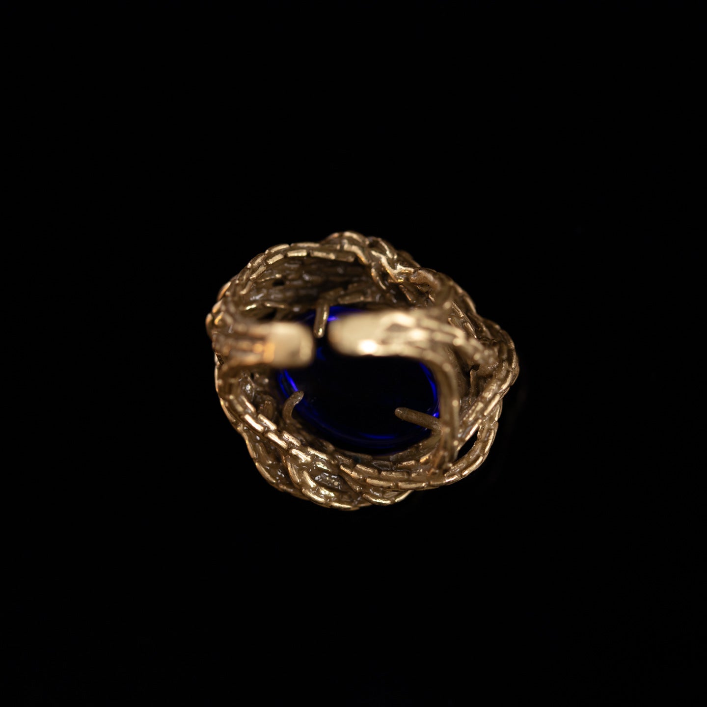 Vintage Crystal Geometric Classic Open Ring Handcrafted Design