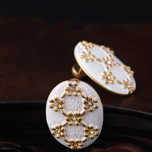 Vintage Floral Artisan Elegant Earrings for Women