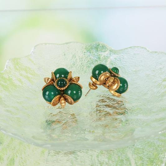 Vintage Agate Luxury Classic Earrings Timeless Style