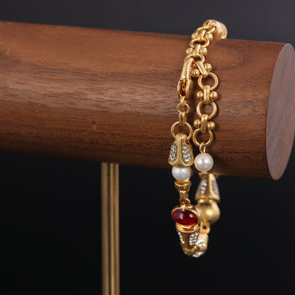 Vintage Agate Boho Classic Bracelet for Men