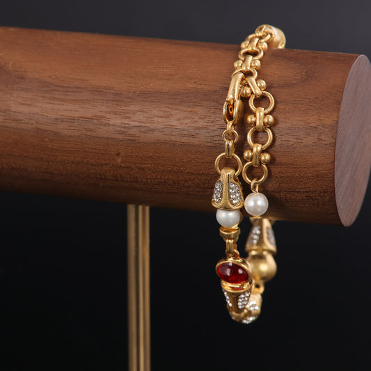 Vintage Agate Boho Classic Bracelet for Men