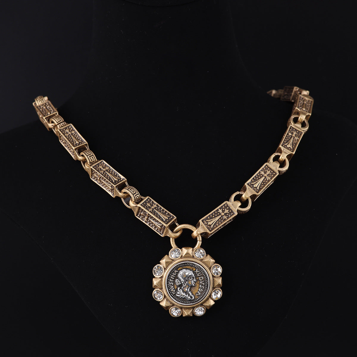 Vintage Geometric Classic Refined Necklace Handcrafted Design