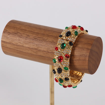 Vintage Minimalist Timeless Stone Inlay Bracelet for Men
