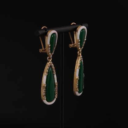 Vintage Teardrop Chic Handcrafted Earrings Gift Jewelry