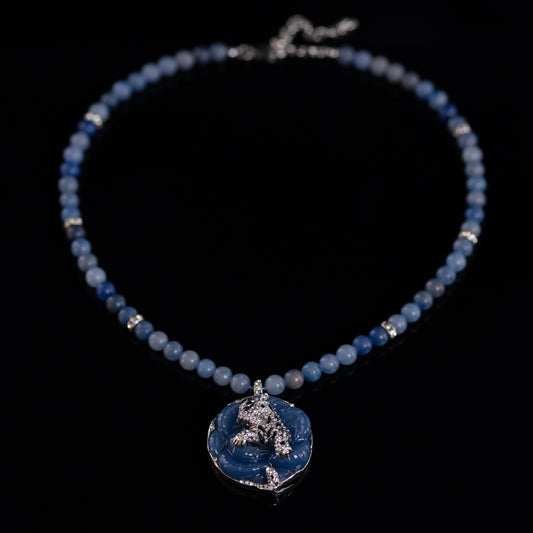 Vintage Natural Stone Elegant Necklace Handcrafted Design