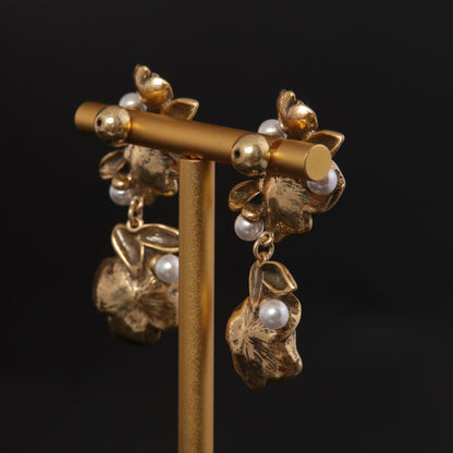 Vintage Refined Artisan Statement Earrings Handcrafted Design