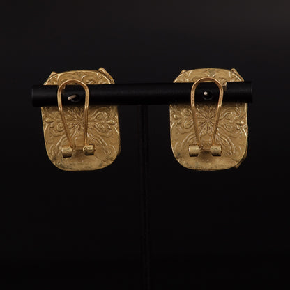 Vintage Natural Stone Geometric Elegant Earrings Gift Jewelry