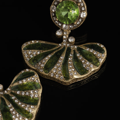 Vintage Enamel Timeless Elegant Earrings for Ladies